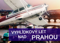 Vyhlídkový let nad Prahou na 30 minut pro 1 osobu